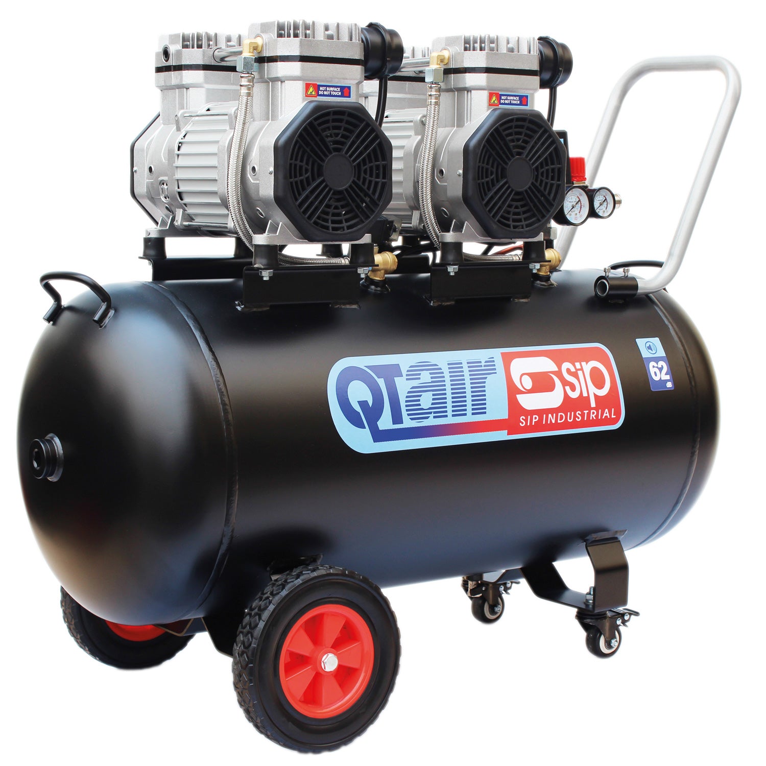 SIP QT AIR DD 3hp 100ltr Ultra Low Noise OilFree Direct Drive