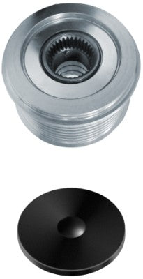 Puleggia Ruota Libera Alternatore HELLA 9XU 358 039-021, M17x1.5, 7 Scanalature, Con Calotta | Per Mitsubishi Electric, Diametro 65/69 Mm, Qualità OE