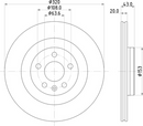 Mintex Rear Brake Disc - MDC2915C