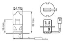 Bosch L/Life 453 H3 12V 55W Pk22S Part No - 1987302038