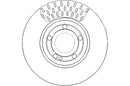 Disctech Brake Disc (Single) - Fits Ford, Mercedes-benz - ABD3341 - Front Axle