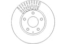 Disctech Brake Disc (Single) - Fits Mazda - ABD3233 - Front Axle