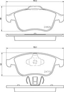Mintex Brake Pad Set fits -Renault MDB3030 (also fits other vehicles)