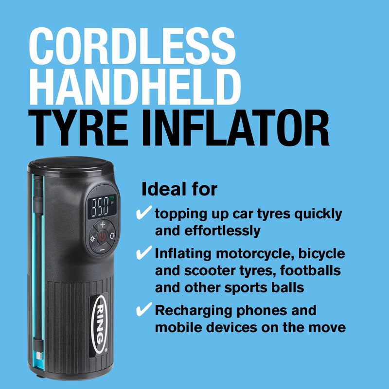 Ring Handheld Rechargeable Tyre Inflator - RTC2000