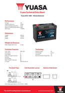 Yuasa M31-100S Active Marine Battery 12V 100Ah 750A - M31-100S - 4 Year Warranty