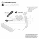 Borg & Beck Turbo Hose  - BTH1201 fits BMW E60, E61 520D 03-07