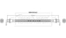 Borg & Beck Brake Hose - BBH9062