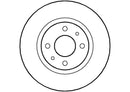 Disctech Brake Disc (Single) - Fits Alfa romeo, Subaru - ABD2809 - Front Axle