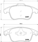 Mintex Brake Pad Set fits -Citroën DS (Capsa) Vauxhall MDB2891 (also fits other vehicles)