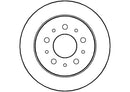 Disctech Brake Disc (Single) - Fits Citroën, Mg - ABD2800 - Rear Axle