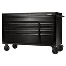 Bunker 56" 10 Drawer Trolley Black - 28077