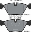 BMW, Brake Pad Set - Textar 2199003