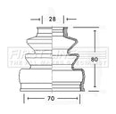 First Line CV Boot Kit  - FCB2568