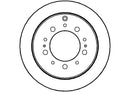Disctech Brake Disc (Single) - Fits Bmw, Toyota - ABD2700 - Rear Axle