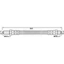 Borg & Beck Brake Hose  - BBH6163 fits Ford Granada 81-85