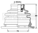 First Line Cv Joint Boot Kit  - FCB6209 fits Renault Clio II