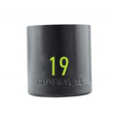 Carlyle Hand Tools 1/2in Drive 19mm 6 PT Stubby Impact Socket - CISST1219M