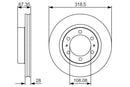 Bosch Brake Disc > Single Bd048T Part No - 0986479R46