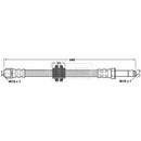 Borg & Beck Brake Hose  - BBH7097 fits Merc Viano(639),Vito 03-11