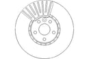 Disctech Brake Disc (Single) - Fits Volvo - ABD3108 - Front Axle