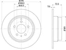Mintex Brake Discs fits -Volvo V236:4 MDC920 (also fits other vehicles)