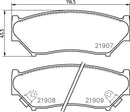 Mintex Brake Pad Set fits -Suzuki MDB1690 (also fits other vehicles)