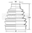 First Line Cv Joint Boot Kit  - FCB2282 fits Citroen - Outer