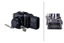 HELLA 6PX 358 270-051 Sensor, parking distance control - Tetragonal - 6-pin connector - Plugged/Clampe