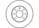 Disctech Brake Disc (Single) - Fits Audi, Ford - ABD2636 - Front Axle