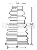 First Line CV Boot Kit  - FCB2217