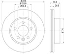 Mintex Brake Discs fits -Man VW V315:5 MDC2769C (also fits other vehicles)