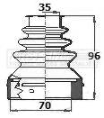 First Line Cv Joint Boot Kit  - FCB6141 fits Citroen C3 III