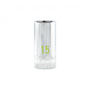 Carlyle Hand Tools 1/4DR 6PT 15MM CHROME SOCKET - CS14015M