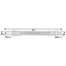 Borg & Beck Brake Hose  - BBH6160 fits Ford Escort,Consul,Granada