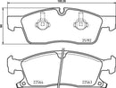 Mintex Brake Pad Set fits -Jeep MDB3974 (also fits other vehicles)