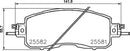 Mintex Brake Pad Set fits -Nissan MDB3774 (also fits other vehicles)
