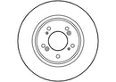 Disctech Brake Disc (Single) - Fits Honda, Nissan - ABD2774 - Front Axle
