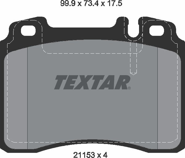 Textar Brake Pad Set - 2115307