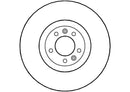 Disctech Brake Disc (Single) - Fits Citroën, Land rover - ABD2882 - Front Axle