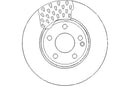 Disctech Brake Disc (Single) - Fits Hyundai, Infiniti - ABD3055 - Front Axle