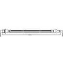 Borg & Beck Brake Hose  - BBH8453 fits Toyota L.Cruiser 3.0 02-09