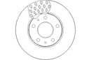 Disctech Brake Disc (Single) - Fits Citroën - ABD2987 - Front Axle