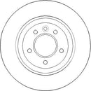 Disctech Brake Disc (Single) - Fits Bmw, Land rover - ABD3418 - Rear Axle