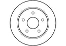 Disctech Brake Disc (Single) - Fits Ford, Mercedes-benz - ABD2672 - Rear Axle