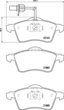 Mintex Brake Pad Set fits -Volkswagen MDB2104 (also fits other vehicles)