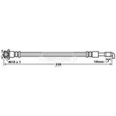 Borg & Beck Brake Hose  - BBH7920 fits Nissan Tiida 1.5dCi,1.6i,1.8i