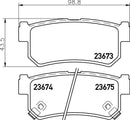 Mintex Brake Pad Set fits -Daewoo Ssangyong MDB2823 (also fits other vehicles)