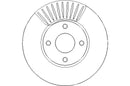 Disctech Brake Disc (Single) - Fits Ford, Mazda - ABD3232 - Front Axle