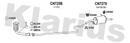 Klarius CN725B - Centre Pipe  - Fits Citroen C3 II 1.1