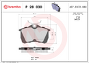Brembo Brake Pad Set - P28030
